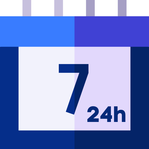 Disponible 24h/24